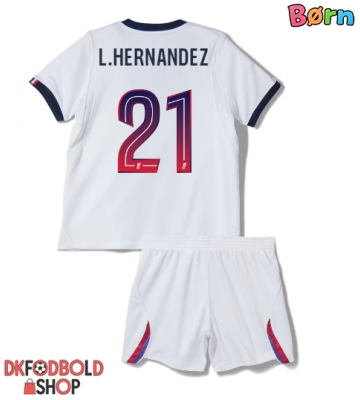 Paris Saint-Germain Lucas Hernandez #21 Udebanesæt Børn 2026-27 Kort ærmer (+ korte bukser)